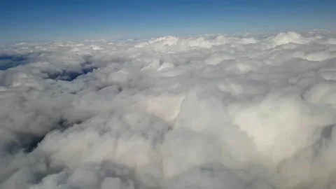 Flight above the clouds. Video stock 153148253