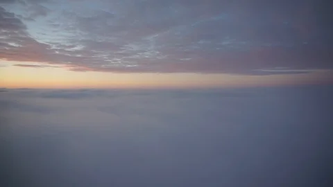 Flight above the clouds towards the sun Stock Footage 112628769