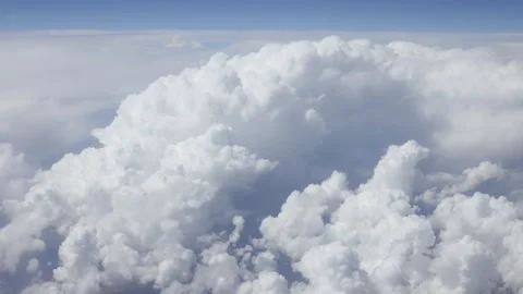Flight Above Clouds. View from flying plane. Stock Footage 301776625