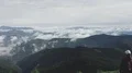 The flight above man and woman on the mountain 4k or 4k+ Resolution