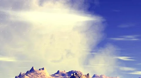 Flight above mountains. 3d animation 스톡 동영상 43518811