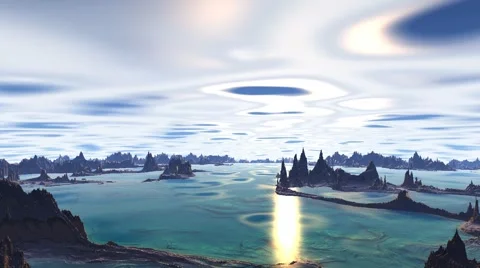 Flight above mountains. 3d animation Stock Footage 43828819