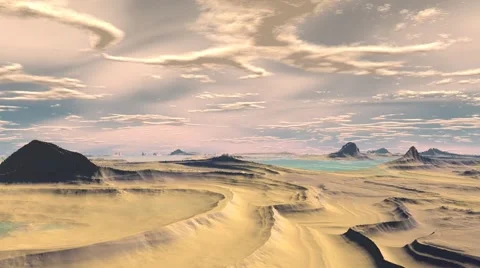 Flight above mountains. 3D animation 스톡 동영상 43912563