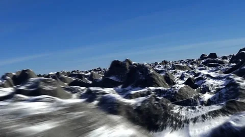 Flight above mountains dron shot 스톡 동영상 280060286
