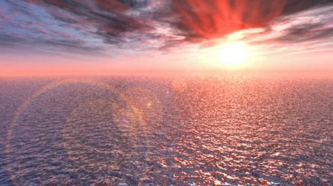 Flight above oc Stock Footage 335947