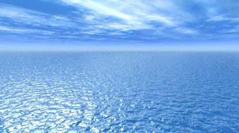 Flight above ocean Stock Footage 335949