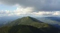 The flight above the picturesque mountain forest. Hyperlapse 4k or 4k+ Resolution