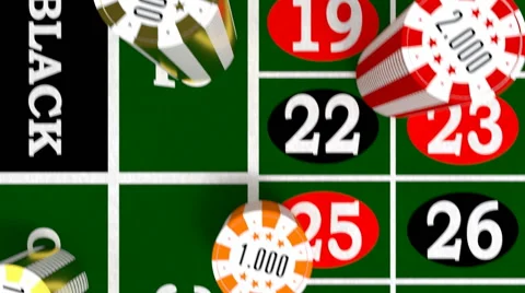 Flight above roulette table Stock Footage 66521579