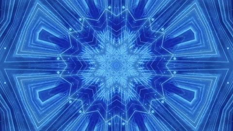 Flight in abstract sci-fi tunnel seamless loop. Futuristic VJ motion graphics Stock Footage 156865360