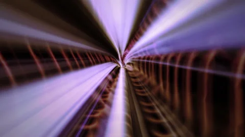 Flight in abstract tunnel - 4K Stock Footage 45843374