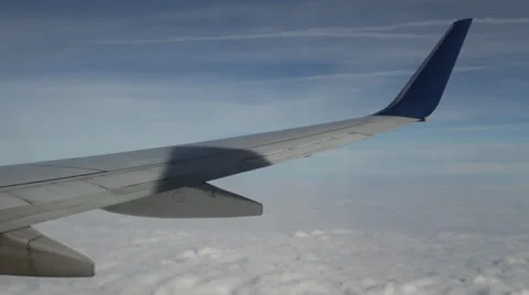 Flight aerial passenger perspective Stock Footage 23028215