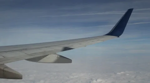 Flight aerial passenger perspective Stock Footage 23028834