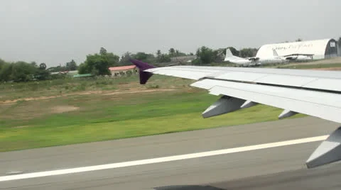 Flight aerial passenger perspective Stock Footage 23036702