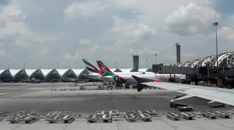 Flight aerial passenger perspective Stock Footage 23039510