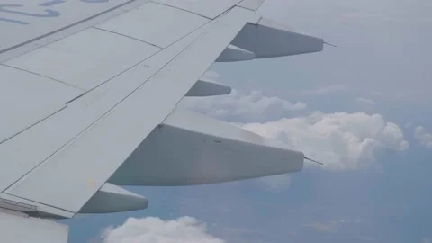 Flight from an airplane window Stock-Footage 194923119