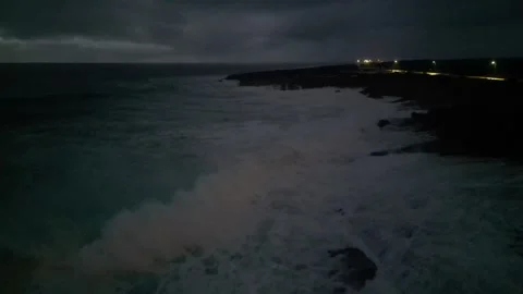 A flight along the coastline Stock Footage 299141010