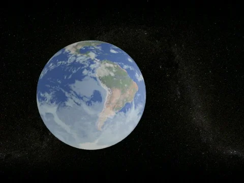 Flight along earth Vídeo Stock 348499