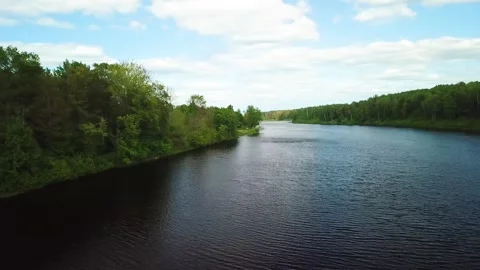 Flight along the river 002 Stock Footage 251121055