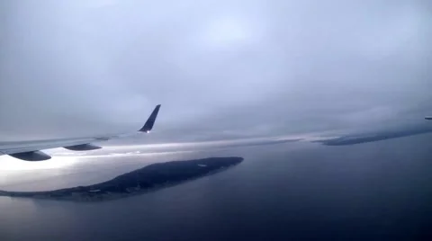 Flight around the Iceland Stock Footage 48533046