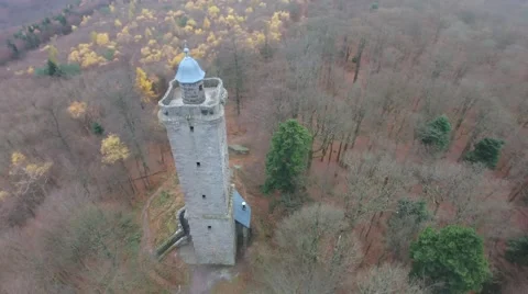 Flight around the Luitpoldturm 動画素材 56937882