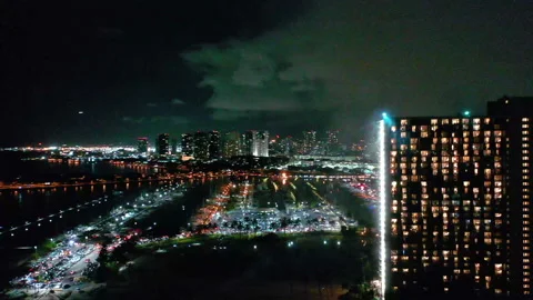 Flight around one of skyscrapers Video stock 138203772