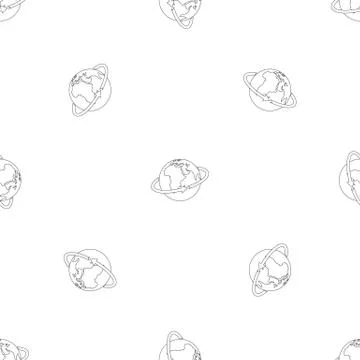 Flight around world pattern seamless Stock Illustration