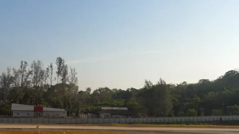 Flight arriving, view from airplane window Video stock 318381876