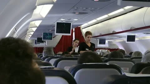 Flight attendants Stock Footage 10575792