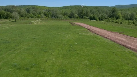 Flight with autogear plane Video stock 94724884