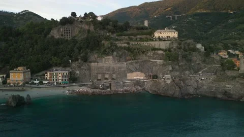 Flight back from Monterosso beach Stock Footage 223259898
