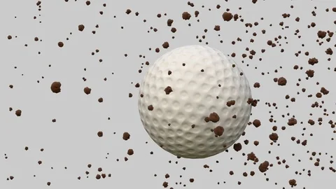 The flight of the ball in slow motion and alpha channel depth Stock Footage 72729197