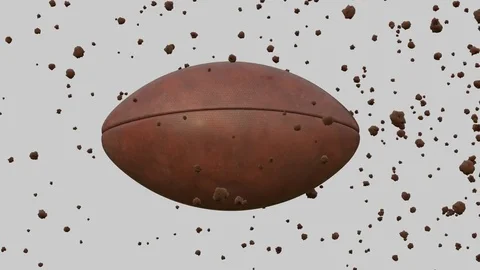 The flight of the ball in slow motion and alpha channel depth Stock Footage 72729274