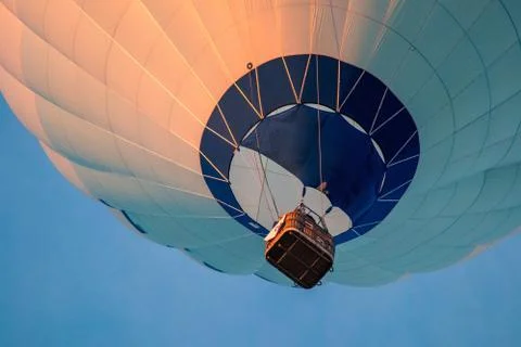 Flight in a balloon. Stock Photos