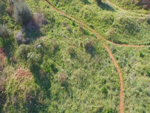 Flight bauxite quarry Stock Footage 72230654