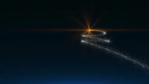 A flight behind a plume of snowflakes Stock Footage 288391352