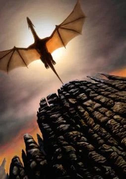 Flight of the Black Dragon Illustration
