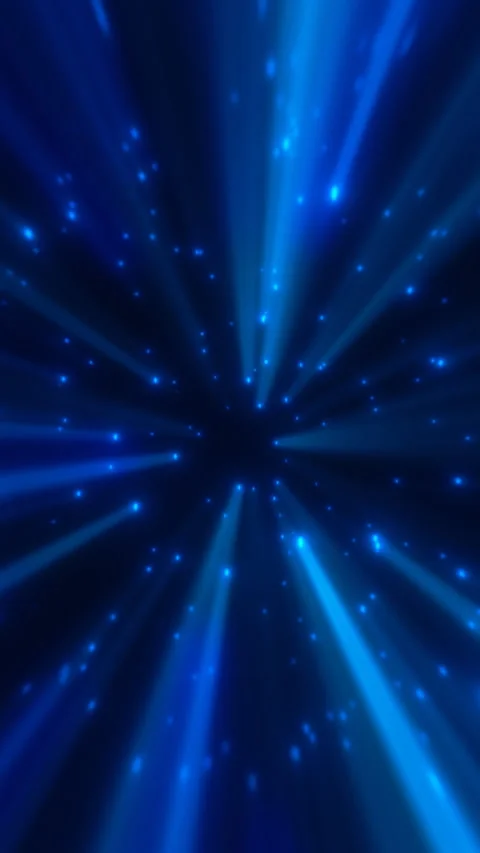 Flight in blue space between stars, vertical video background Stock Footage 282301929
