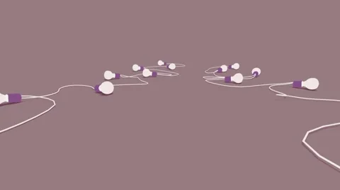 Flight camera for light bulbs on the floor Stock-Footage 50819799