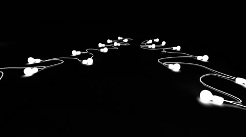 Flight camera for light bulbs on the floor (alpha) Video stock 50820000