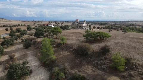 Flight of the camera over the scenic area. Stock Footage 166060865