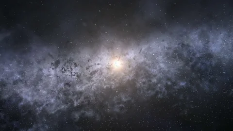 Flight to the center of the galaxy Stock Footage 74167287