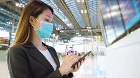 Flight checking on airport time table Stock Footage 146332448