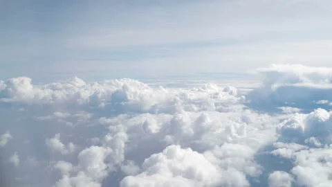 Flight in the clouds in 4K Video stock 90065452