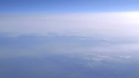 Flight in the clouds in 4K slow motion 60fps Stock Footage 142669175