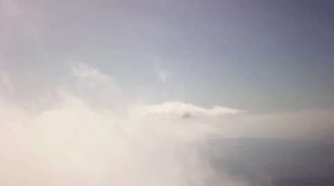 A flight  into the clouds Stock Footage 11400683