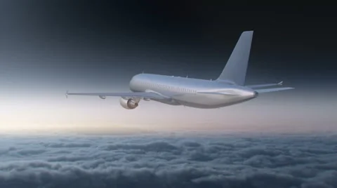 Flight in the clouds Stock Footage 46039471