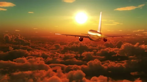 Flight in the clouds Video stock 46067270