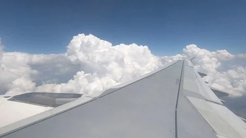 Flight clouds Video stock 128890603