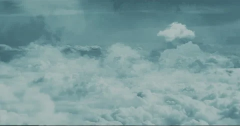 Flight in the clouds, realistic animation Stock Footage 169974043