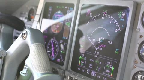 Flight Cockpit navigation Stock Footage 59069999